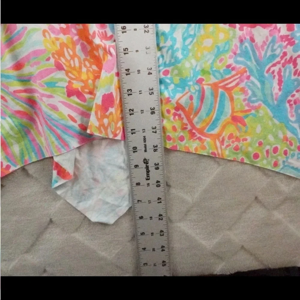 Lilly Pulitzer Dominica Sun Dress Womens XS  Lovers Coral Handkerchief Hem - Picture 12 of 14
